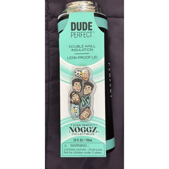 Dude Perfect Water Bottle Silicone Handle With Noggz Collectibles Black Green - Picture 8 of 9